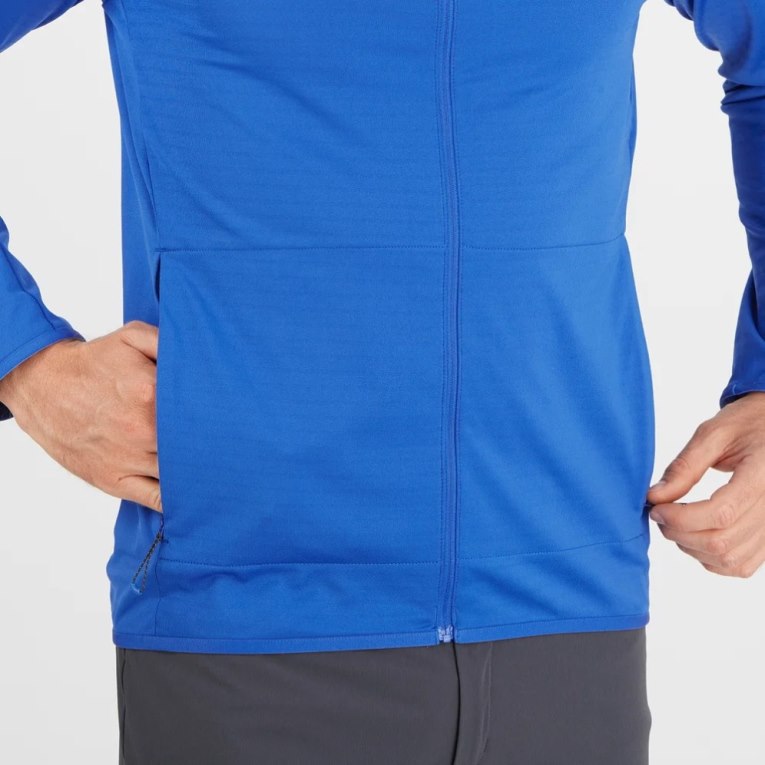 Chaquetas Salomon Essential Lightwarm Full Zip Hombre Azules | MX TQYI825